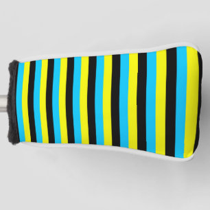 bahamas flag stripes country pattern blue yellow b golf head cover