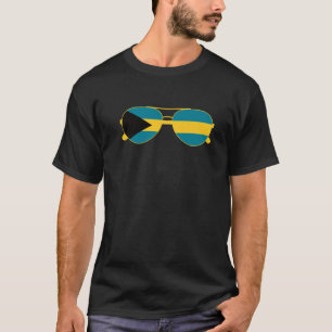Bahamas Flag Sunglasses Bahamian Flag T-Shirt