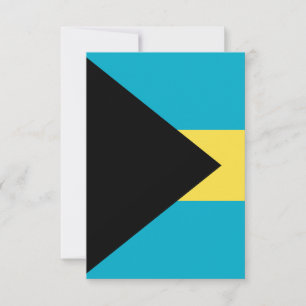 Bahamas flag thank you card