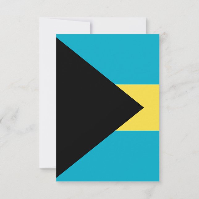 Bahamas flag thank you card (Front)