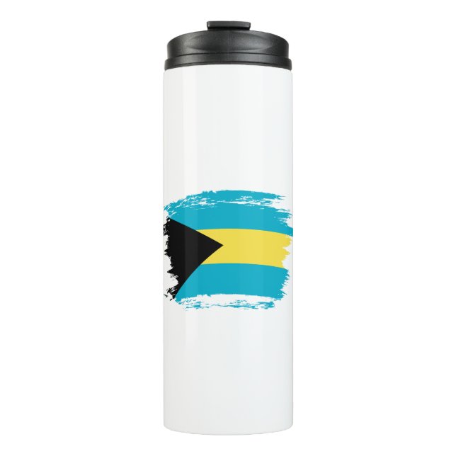 Bahamas flag thermal tumbler (Front)