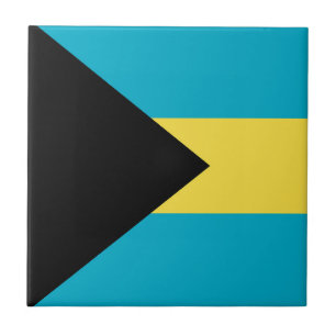 Bahamas flag tile