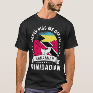 Bahamas Flag Trinidad&Tobago Grown Humour Pride T-Shirt