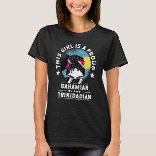 Bahamas Flag Trinidad&Tobago Grown Women Girl Prid T-Shirt