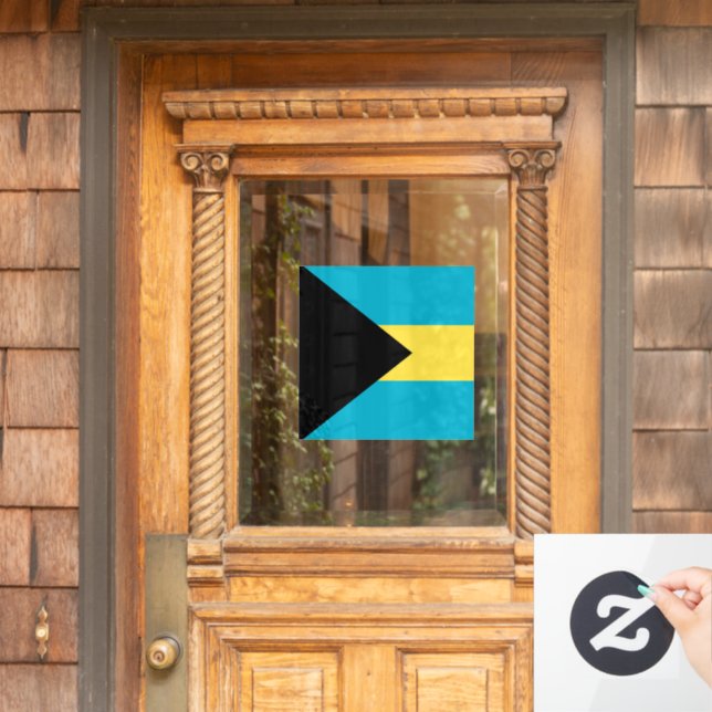 Bahamas flag window cling (Home Door)