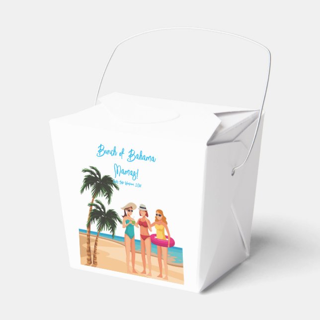 Bahamas Girls Trip Bachelorette Party Vacation Favour Box (Front Side)