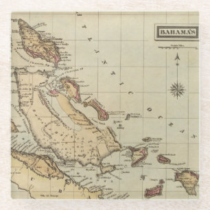 Bahamas Glass Coaster