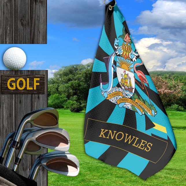 Bahamas Golf & premium Bahamas Flag / Patriots Golf Towel (Creator Uploaded)
