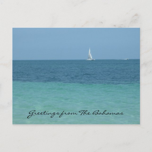 bahamas greetings postcard (Front)