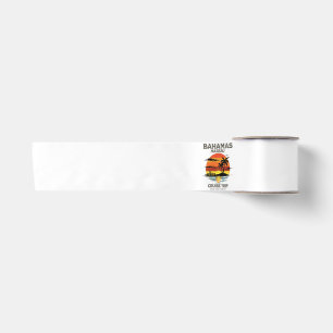 Bahamas Harbour Cruise Sunset Satin Ribbon