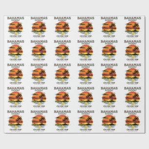 Bahamas Harbour Cruise Sunset Wrapping Paper