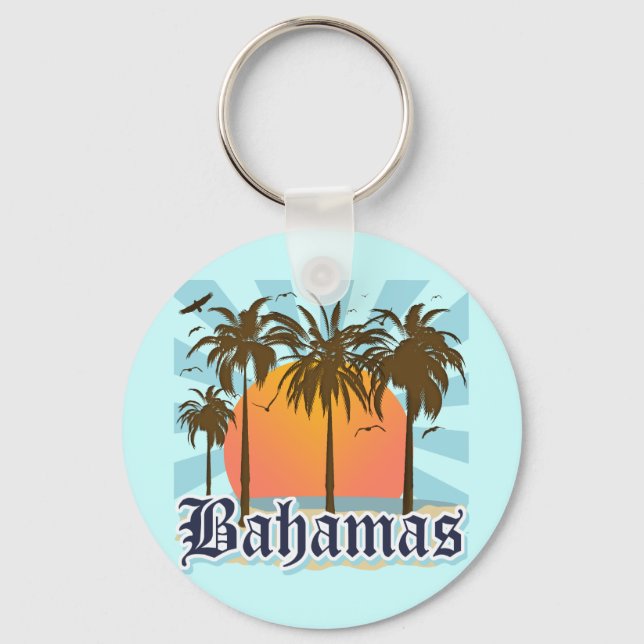 Bahamas Islands Beaches Key Ring (Front)