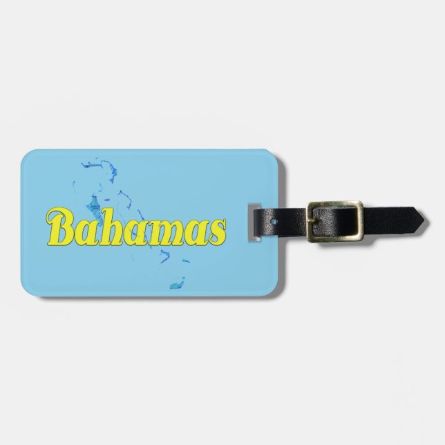 Bahamas Luggage Tag (Front Horizontal)