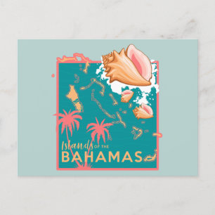 Bahamas Map Bahamas Postcard Vacation Cruise