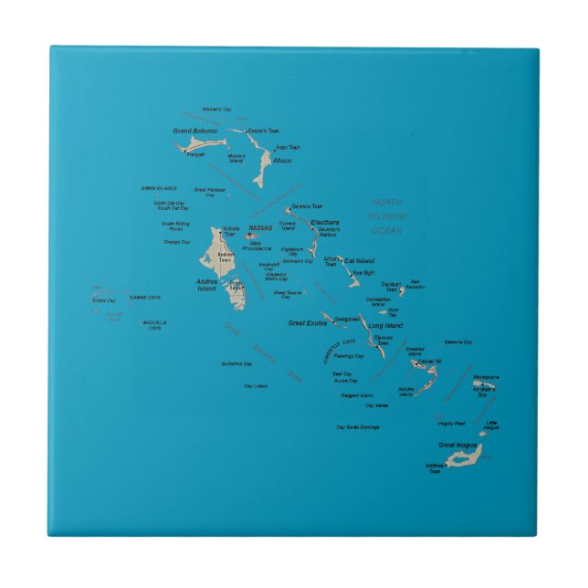 Bahamas Map Tile (Front)