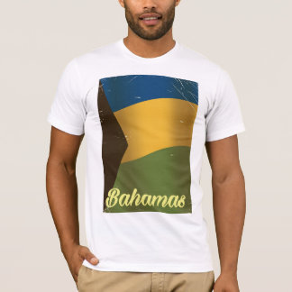 Bahamas national flag vintage travel poster T-Shirt
