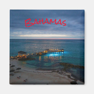 Bahamas Night Island Magnet