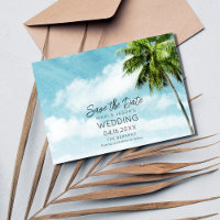 Bahamas Palm Tree Beach Wedding 