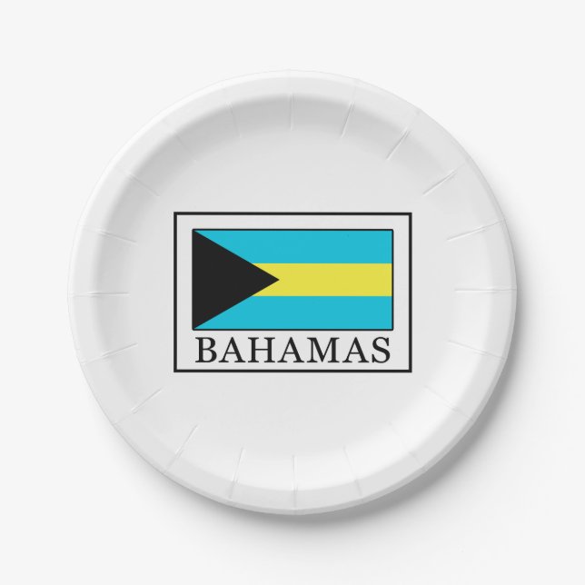 Bahamas Paper Plate (Front)
