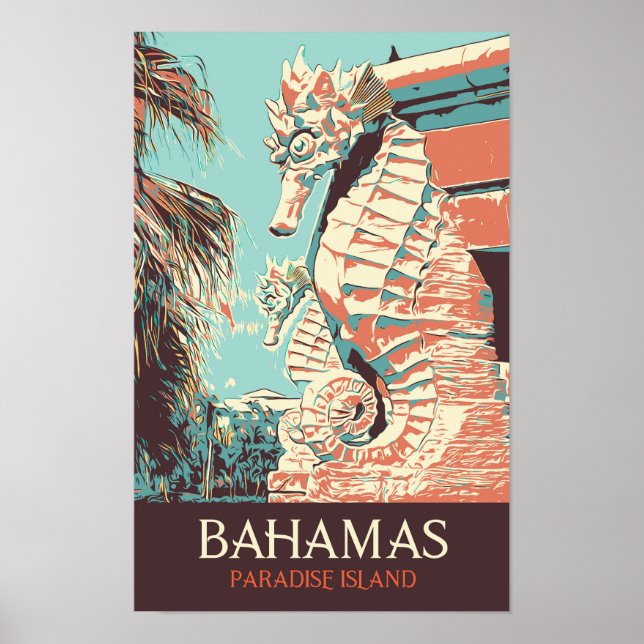 Bahamas Paradise Island, Atlantis sprawling resort Poster (Front)