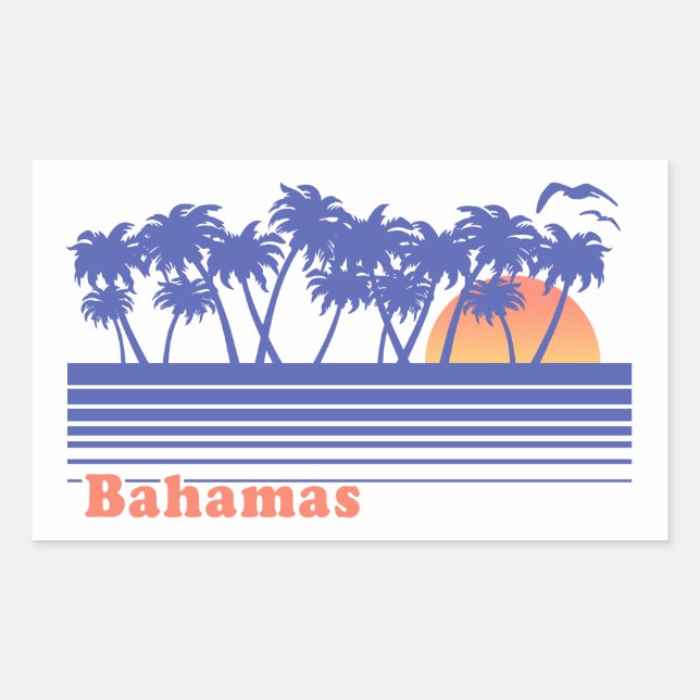 Bahamas Rectangular Sticker (Front)