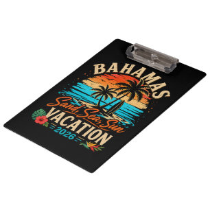 Bahamas Sand Sea Sun Vacation 2026 Clipboard