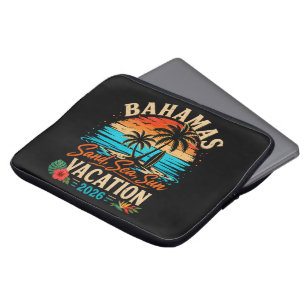 Bahamas Sand Sea Sun Vacation 2026 Laptop Sleeve