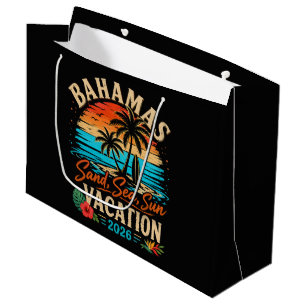 Bahamas Sand Sea Sun Vacation 2026 Large Gift Bag