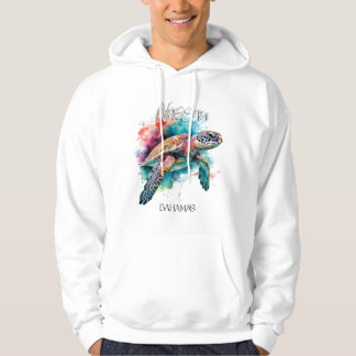 Bahamas Sea Turtle Bahamian Flag Beach Great Shark Hoodie