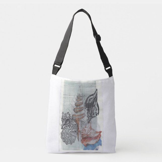 Bahamas Seashells 1 Crossbody Bag (Front)