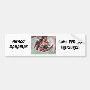 BAHAMAS SEASHELLS BUMPER STICKER