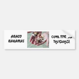 BAHAMAS SEASHELLS BUMPER STICKER