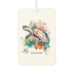 Bahamas Seat Turtle Bahamian Flag Beach Great Shar Car Air Freshener