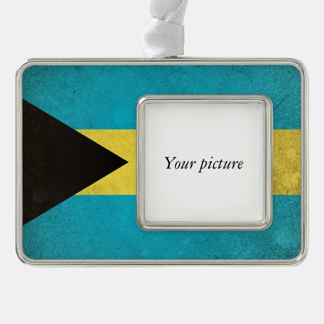 Bahamas Silver Plated Framed Ornament (Front)