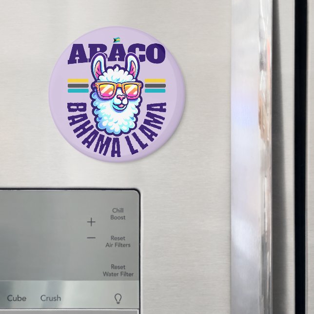 Bahamas Souvenir Gift : Abaco Bahamas Bahama Llama Magnet (In Situ (Fridge))