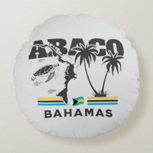 Bahamas Souvenir Gift : Abaco Bahamas Independence Round Cushion