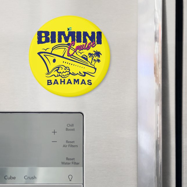 Bahamas Souvenir Gift : Bimini Bahamas Cruise Magnet (In Situ (Fridge))
