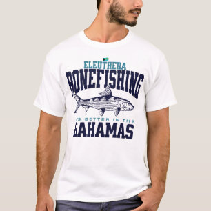 Bahamas Souvenir Gift : Eleuthera Bahamas Bonefish T-Shirt