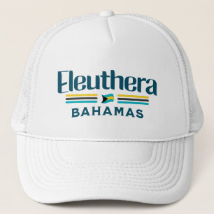 Bahamas Souvenir Gift : Eleuthera Bahamas Flag Trucker Hat