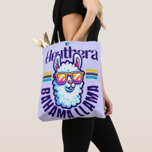 Bahamas Souvenir Gift : Eleuthera Bahamas Llama Tote Bag
