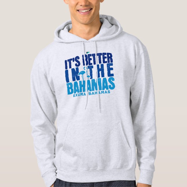 Bahamas Souvenir Gift: Exuma Bahamas Cruise Travel Hoodie (Front)