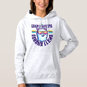 Bahamas Souvenir Gift : Grand Bahama Bahamas Llama Hoodie