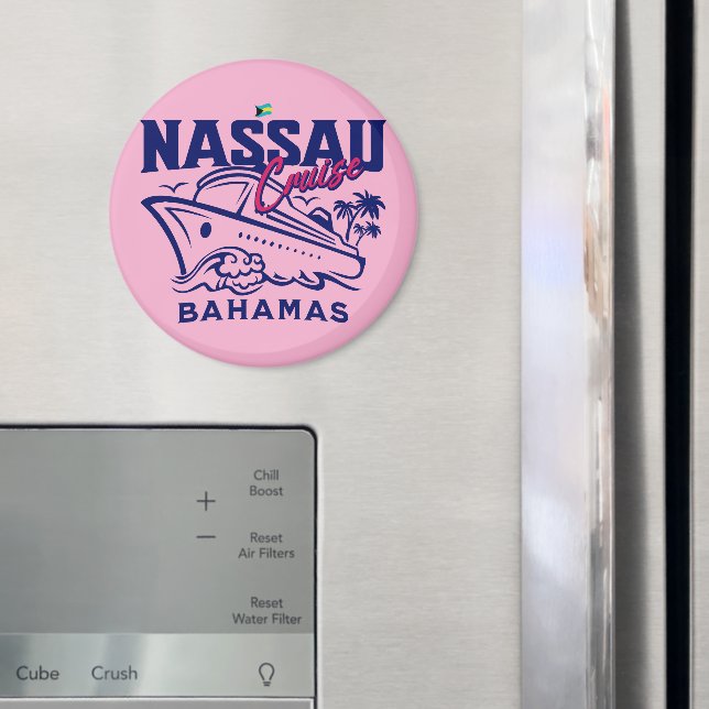 Bahamas Souvenir Gift : Nassau Bahamas Cruise Magnet (In Situ (Fridge))