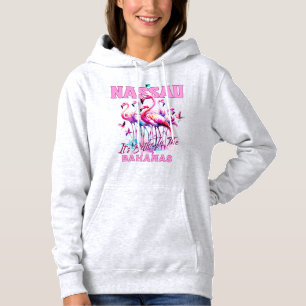 Bahamas Souvenir Gift : Nassau Bahamas Flamingo Hoodie