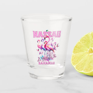 Bahamas Souvenir Gift : Nassau Bahamas Flamingo Shot Glass