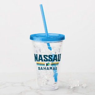 Bahamas Souvenir Gift: Nassau Bahamas Independence Acrylic Tumbler