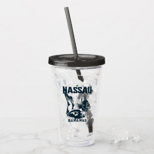 Bahamas Souvenir Gift : Nassau Bahamas Snorkelling Acrylic Tumbler