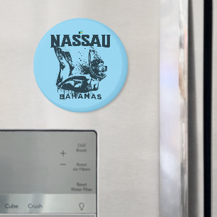 Bahamas Souvenir Gift : Nassau Bahamas Snorkelling Magnet