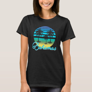 Bahamas Souvenir Vintage Tropical Beach Surfing T-Shirt