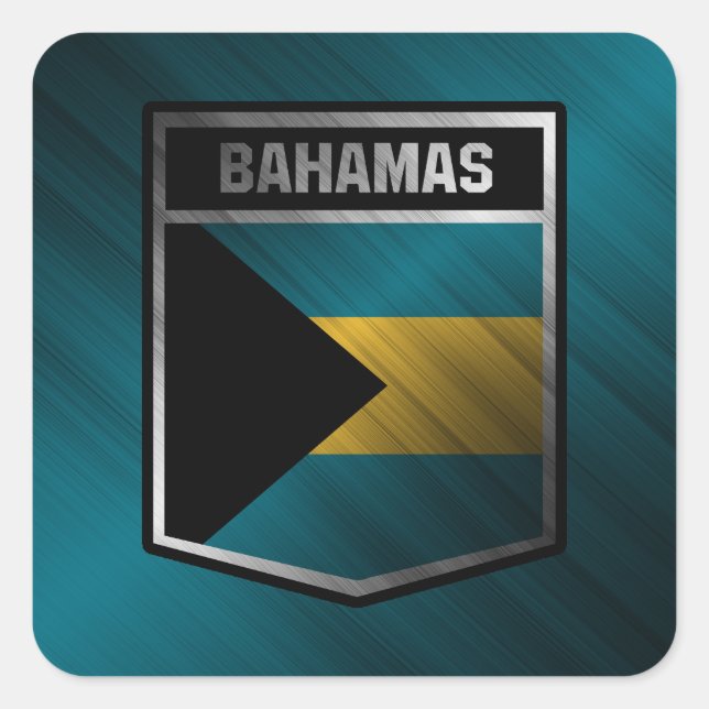 Bahamas Square Sticker (Front)